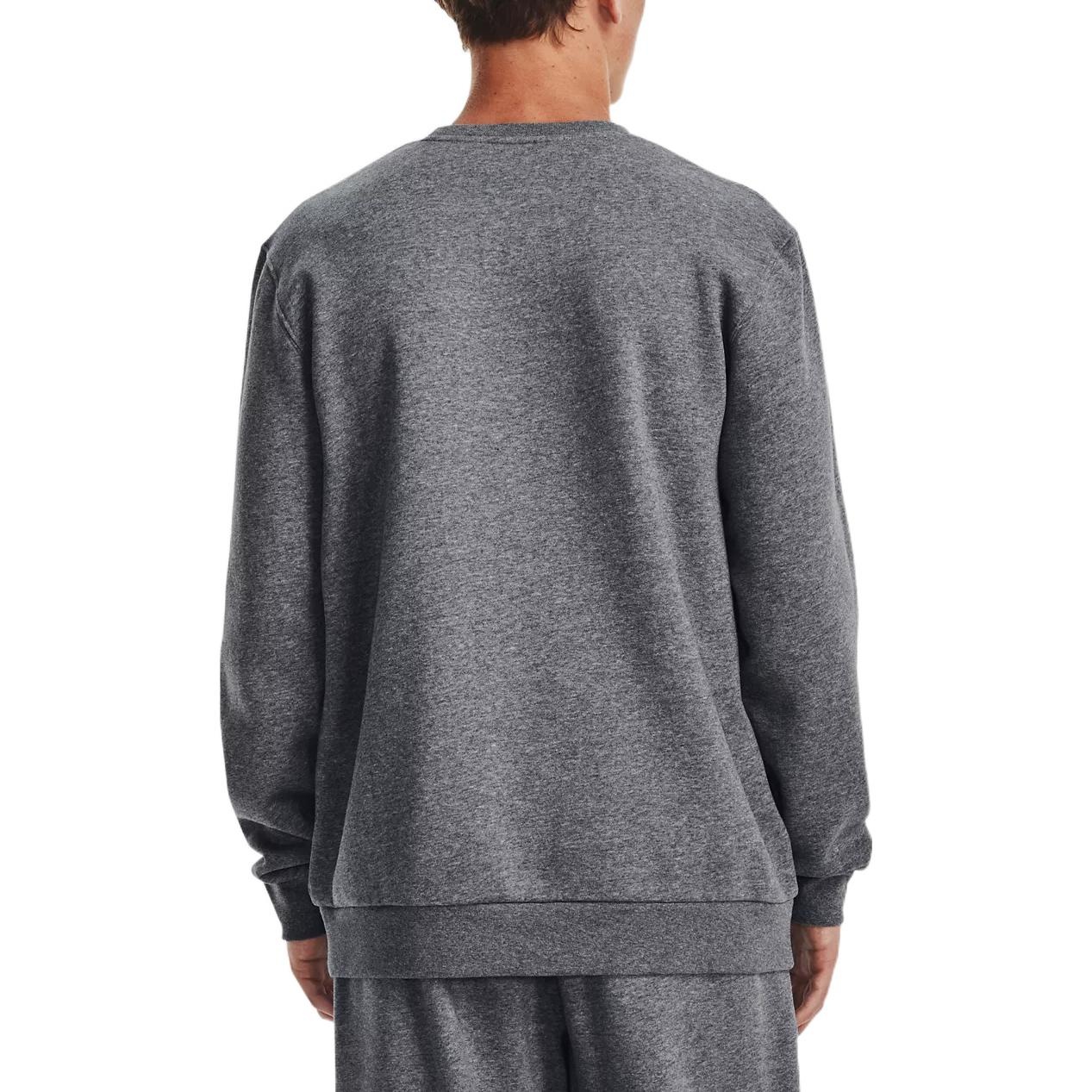 Under Armour Icon Fleece Crew Sweatshirt 'Pitch Grey Medium Heather' 1374250-012 - 4
