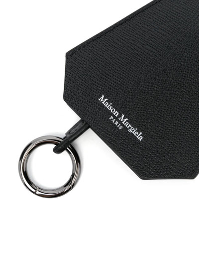 Maison Margiela logo-stamp leather keyring outlook