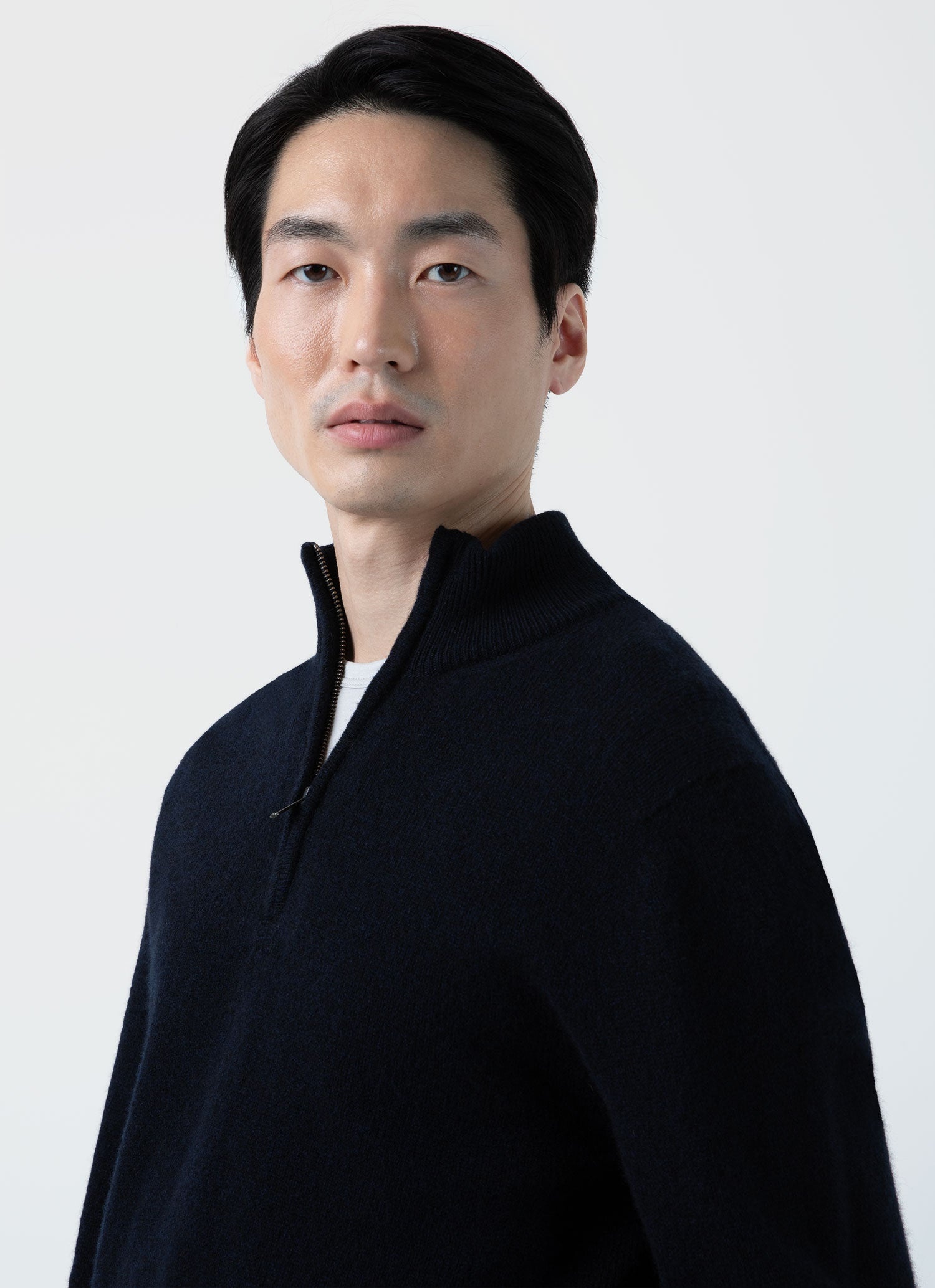 Lambswool Half Zip Jumper - 6