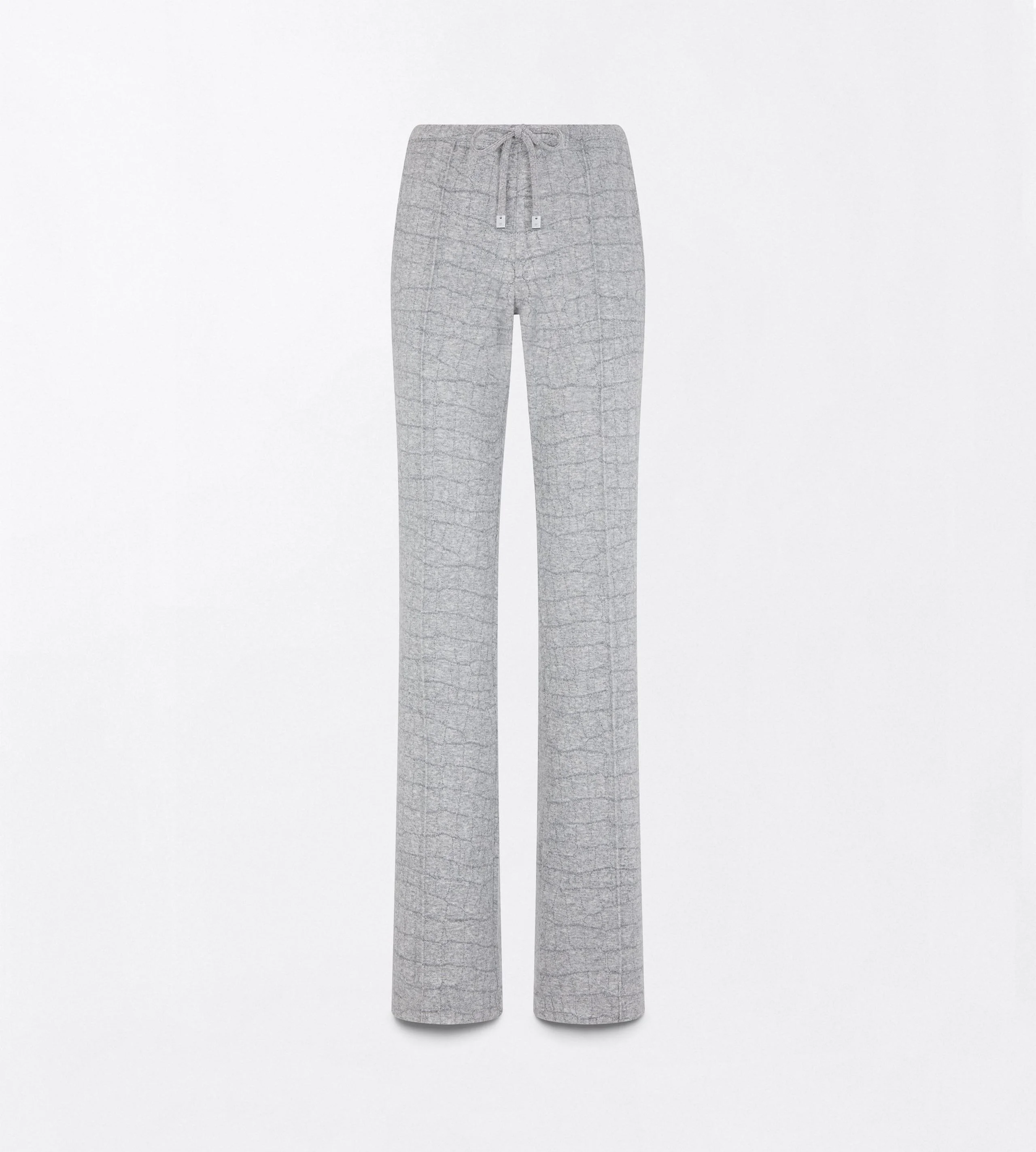 CASHMERE COTTON CROCO JACQUARD JERSEY JOGGERS - 1