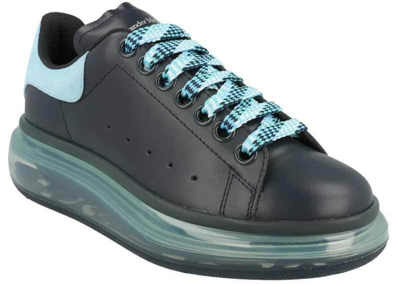 Alexander McQueen Alexander McQueen Oversized Transparent Sole Black Aqua (Women's) outlook