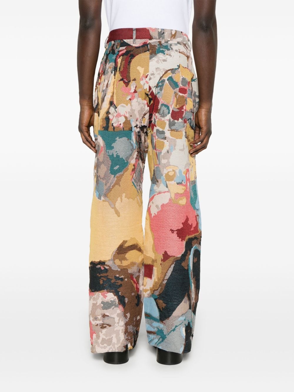 jacquard-paintings trousers - 4
