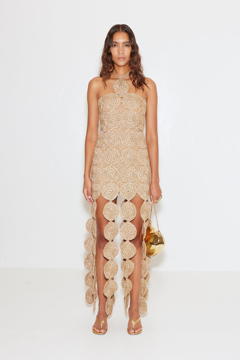Beep Beep Dress in Star Gold 5