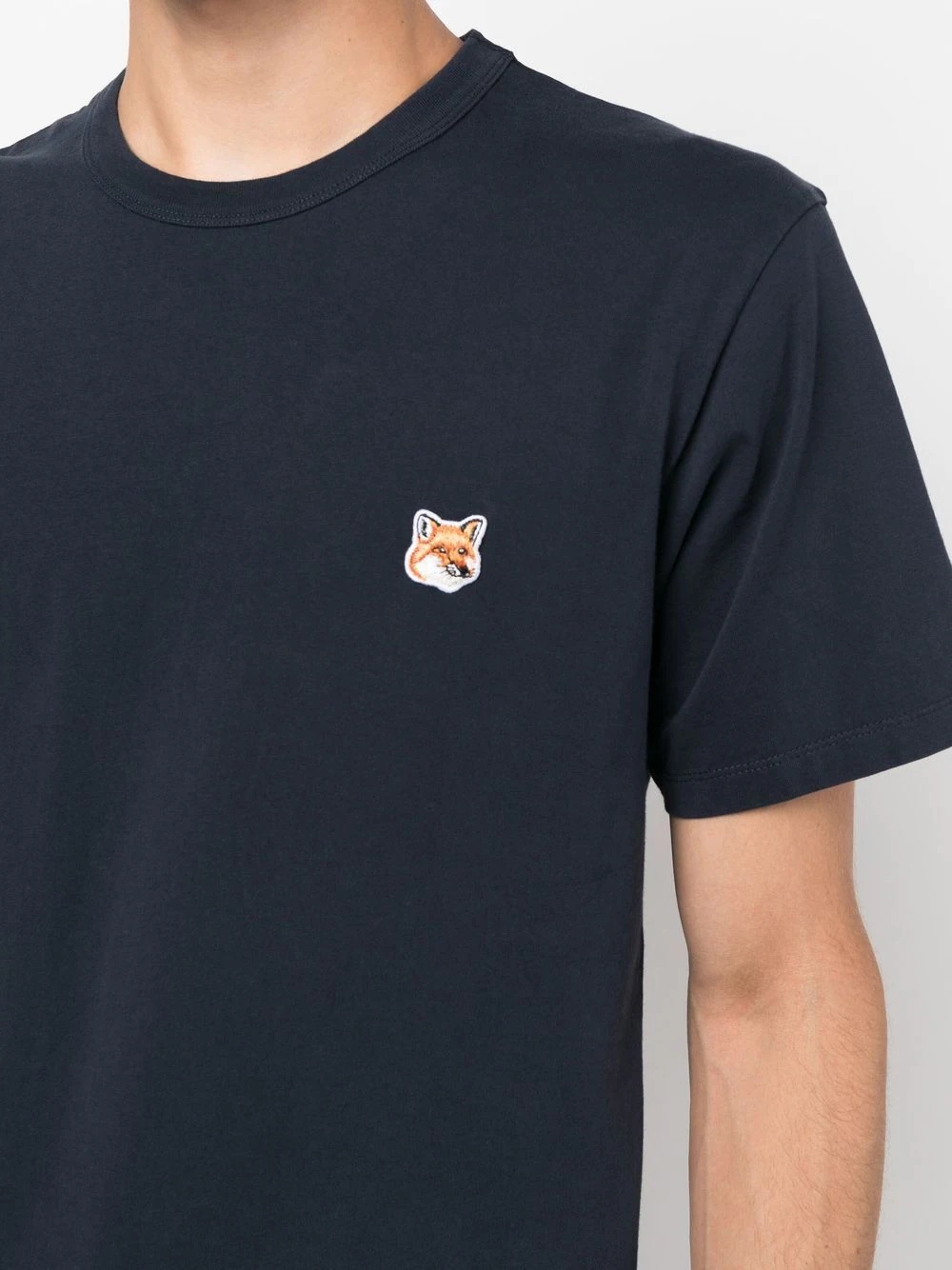 fox-patch cotton T-shirt - 5