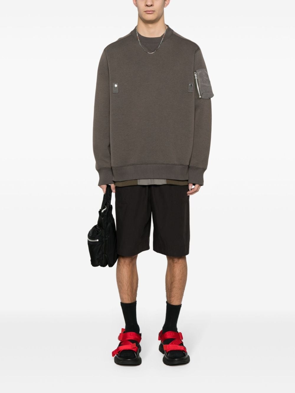 layered jersey sweatshirt - 2