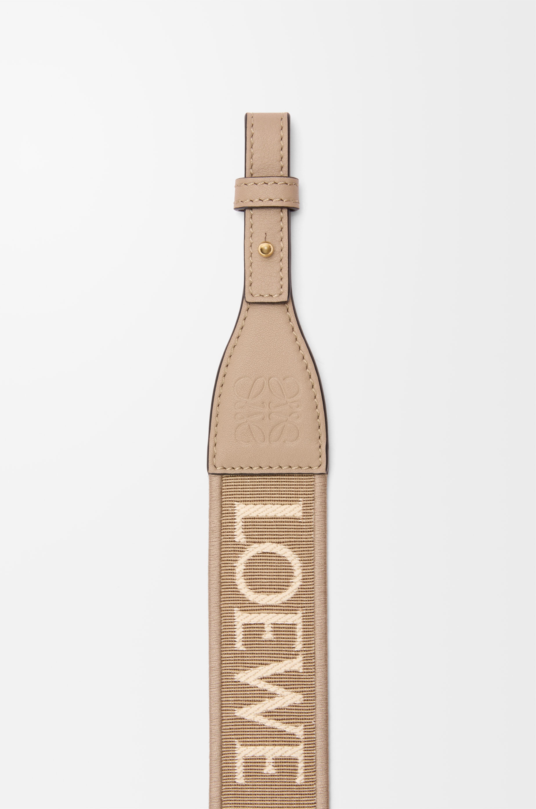 Anagram loop strap in jacquard and calfskin - 2