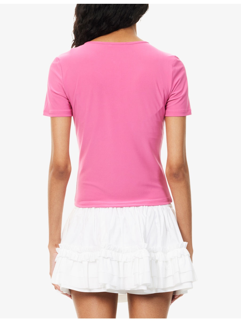 Ella Short-Sleeve Stretch-Woven Top - 4