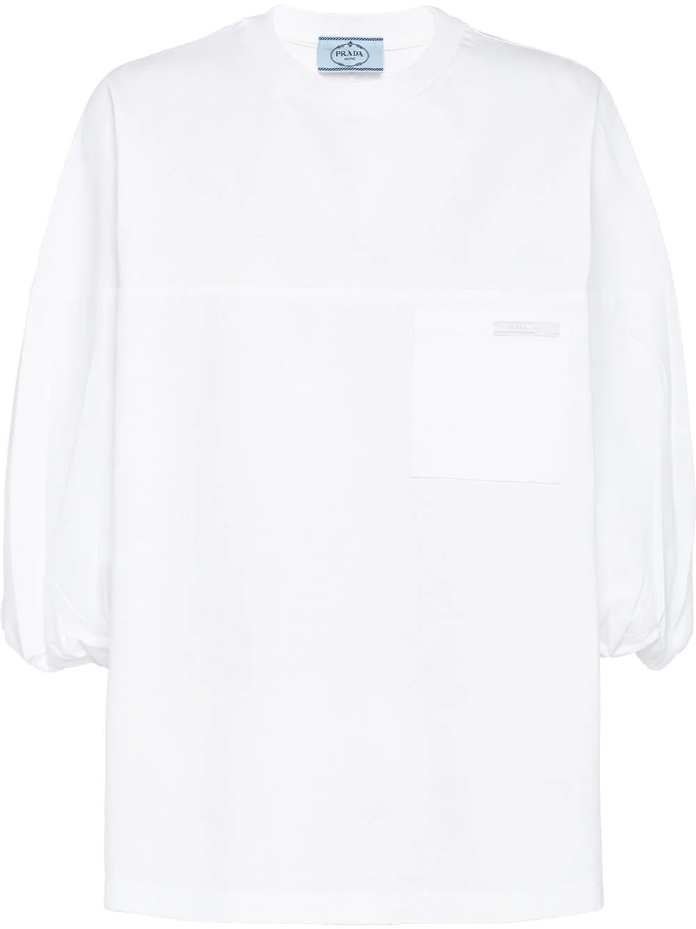 puff-sleeve T-shirt - 1