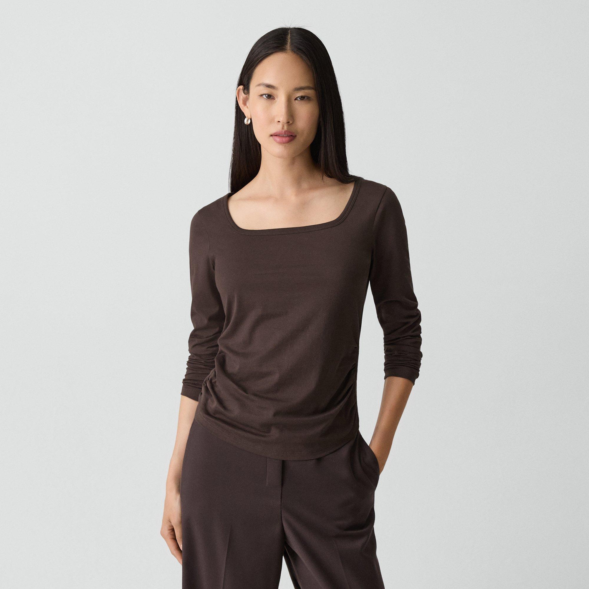 Square Neck Tee in Certified Organic Cotton - 2