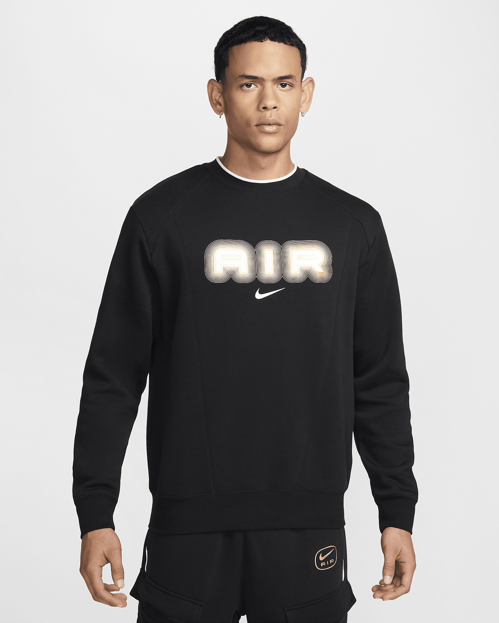 Nike Air Men's Fleece Crew-Neck Sweatshirt - 1