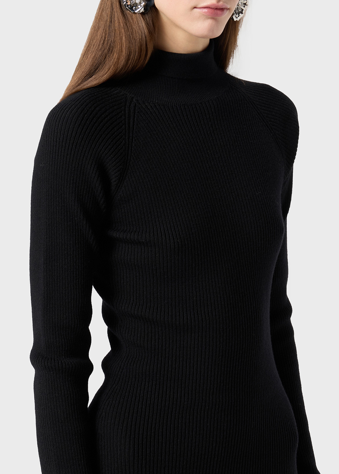 MIDI KNIT DRESS WITH BUCKLES - 5
