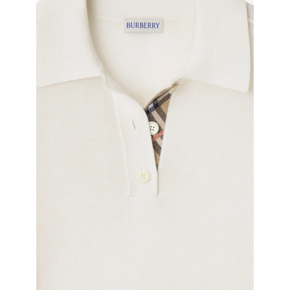Burberry White Tops - Polo Tops Women - 3
