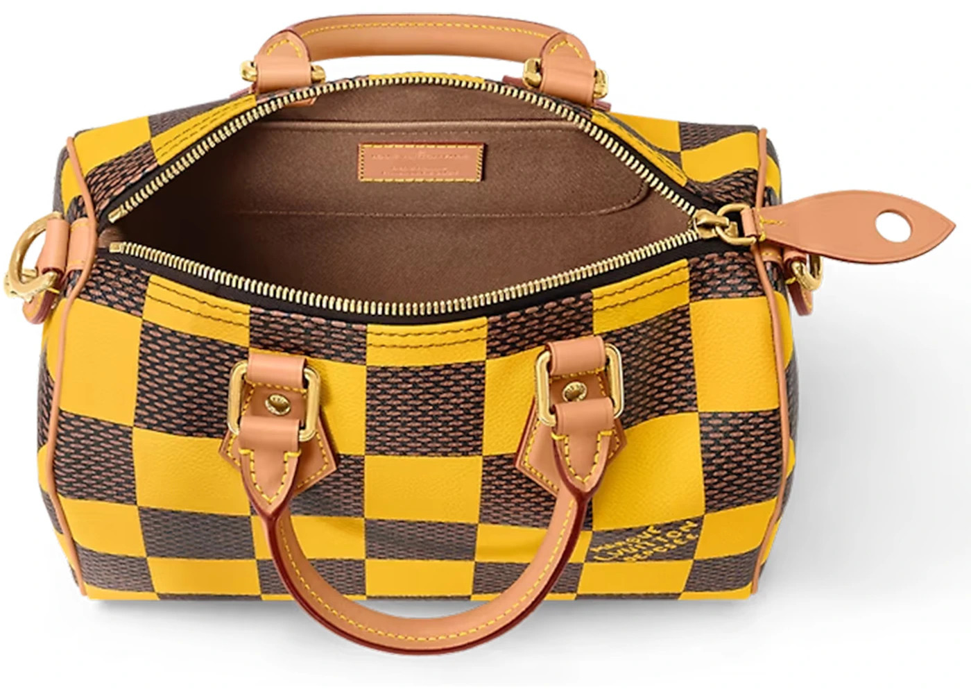 Louis Vuitton Speedy 25 Bandoulière Damier Pop Jaune Mat - 3