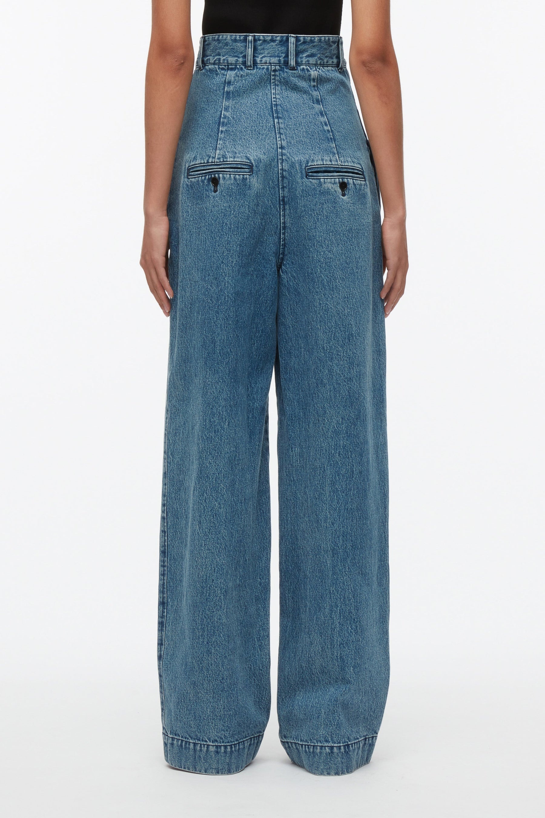 Denim Extreme High Waisted Trouser - 4