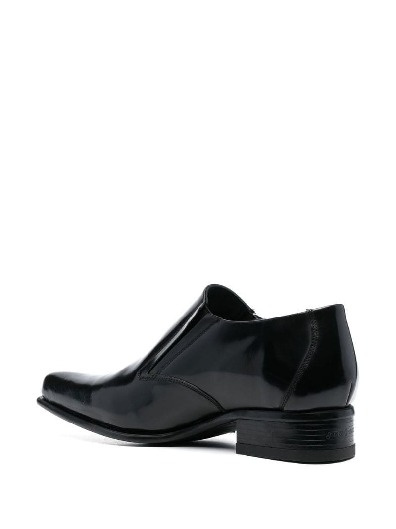 40mm pointed leather loafers - 3