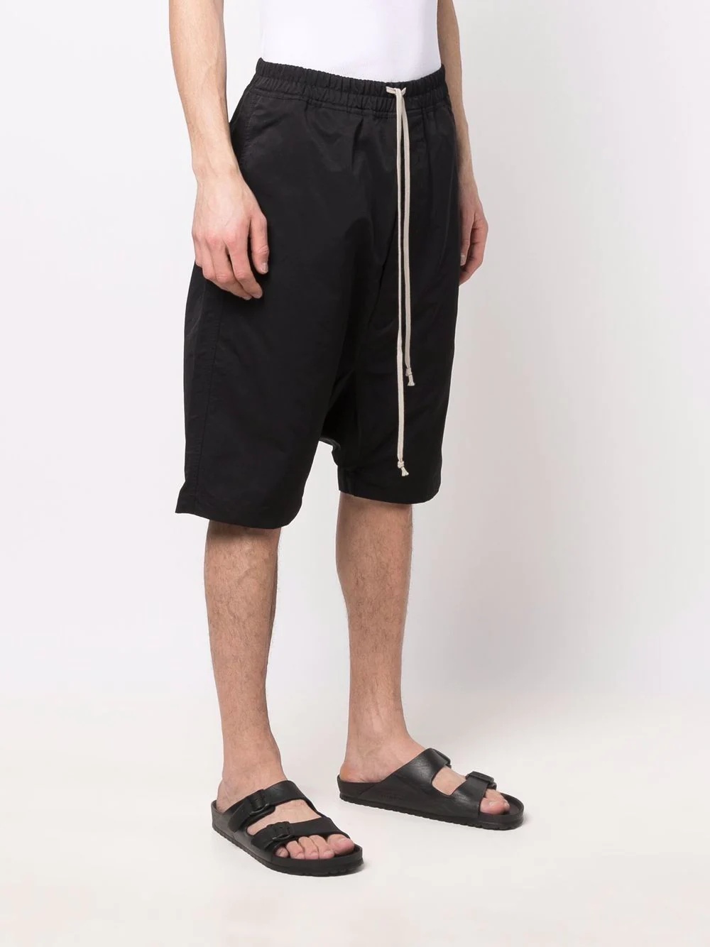 drawstring-waist shorts - 3