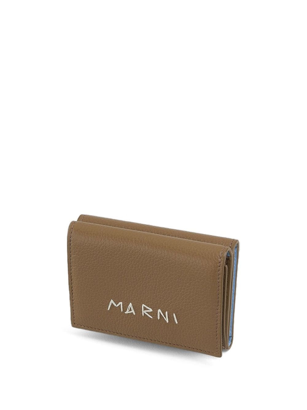 logo-embroidered leather wallet - 4