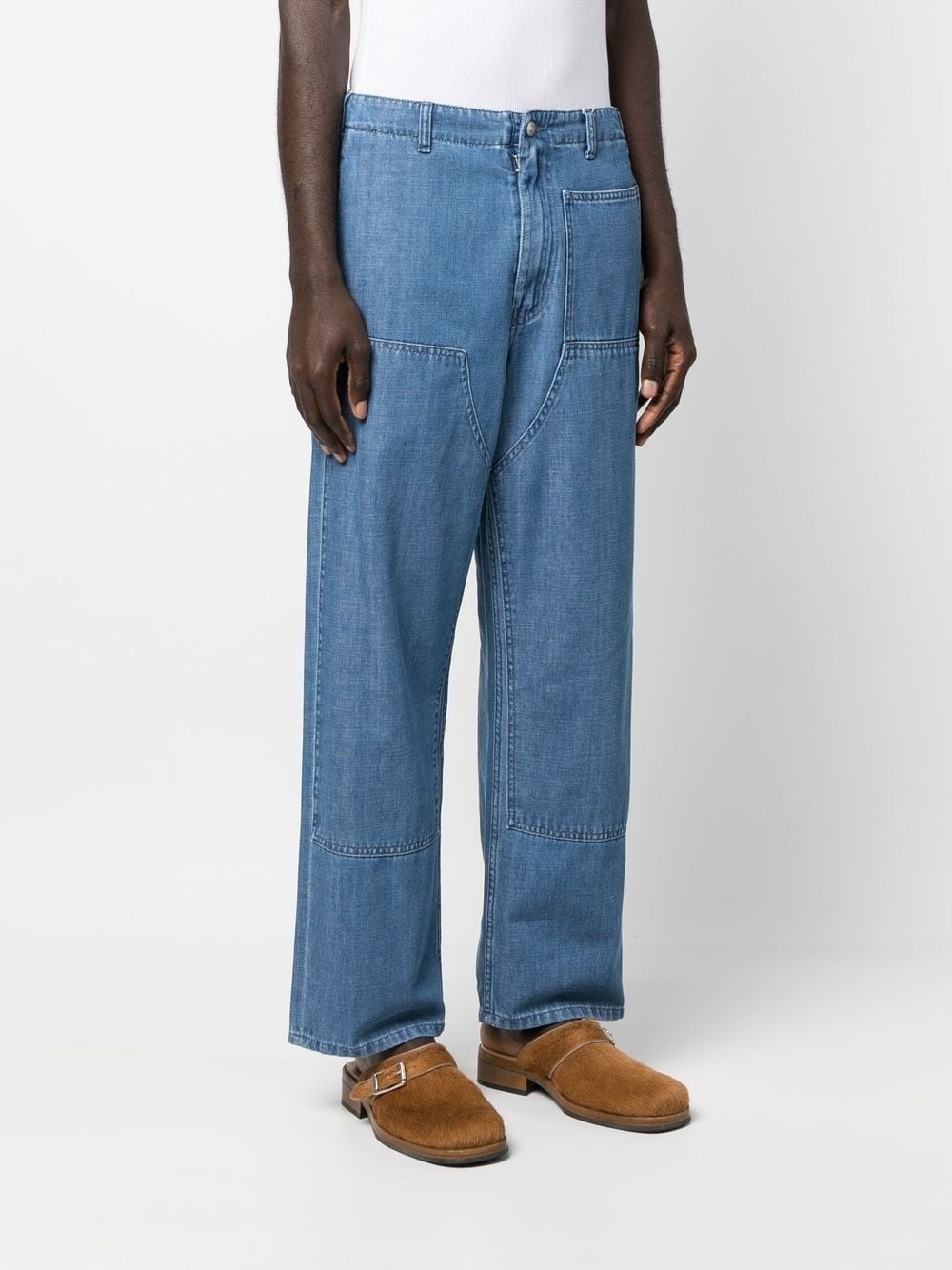 straight-leg cut trousers - 3