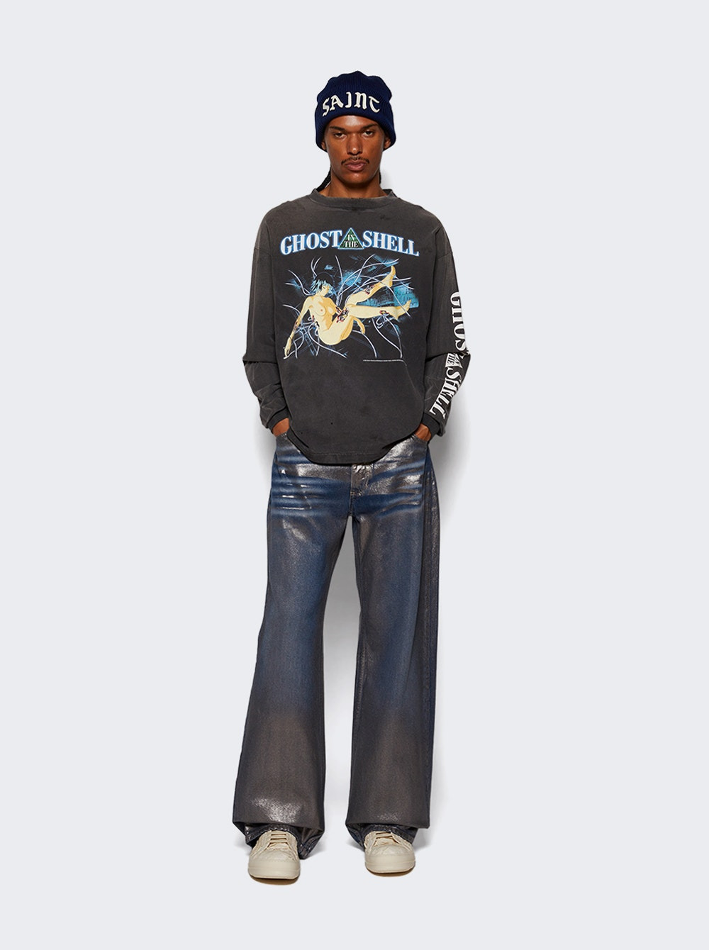 Ghost In The Shell Long Sleeve T-shirt Black - 2