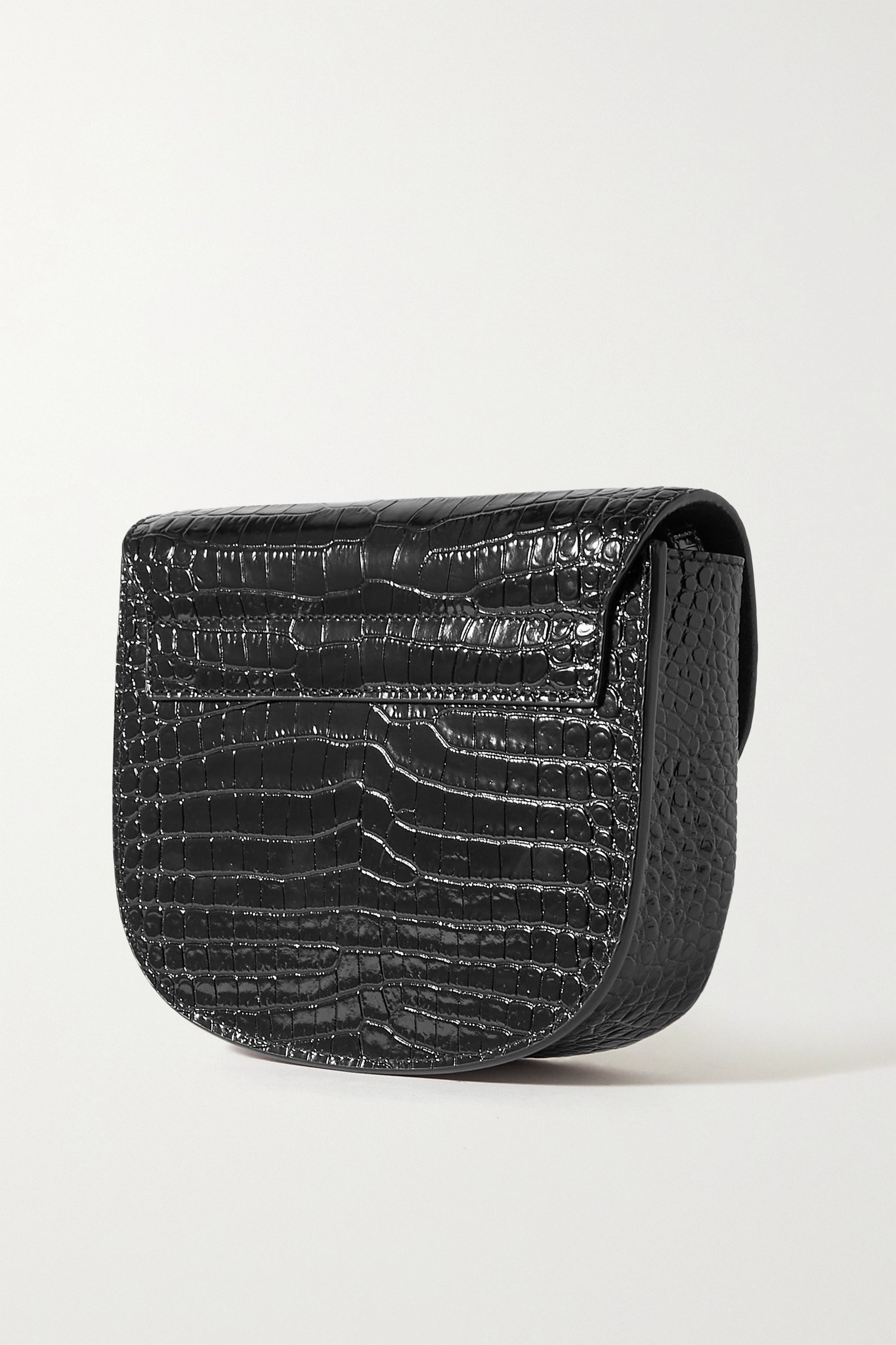 Kaia small croc-effect leather shoulder bag - 3