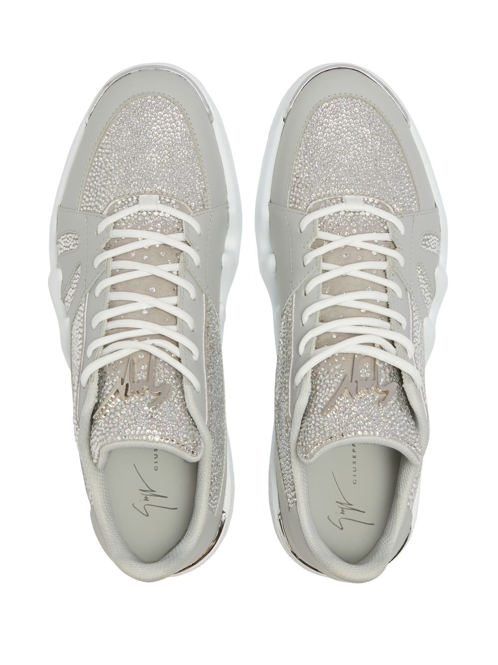 Talon crystal-embellished low-top sneakers - 4