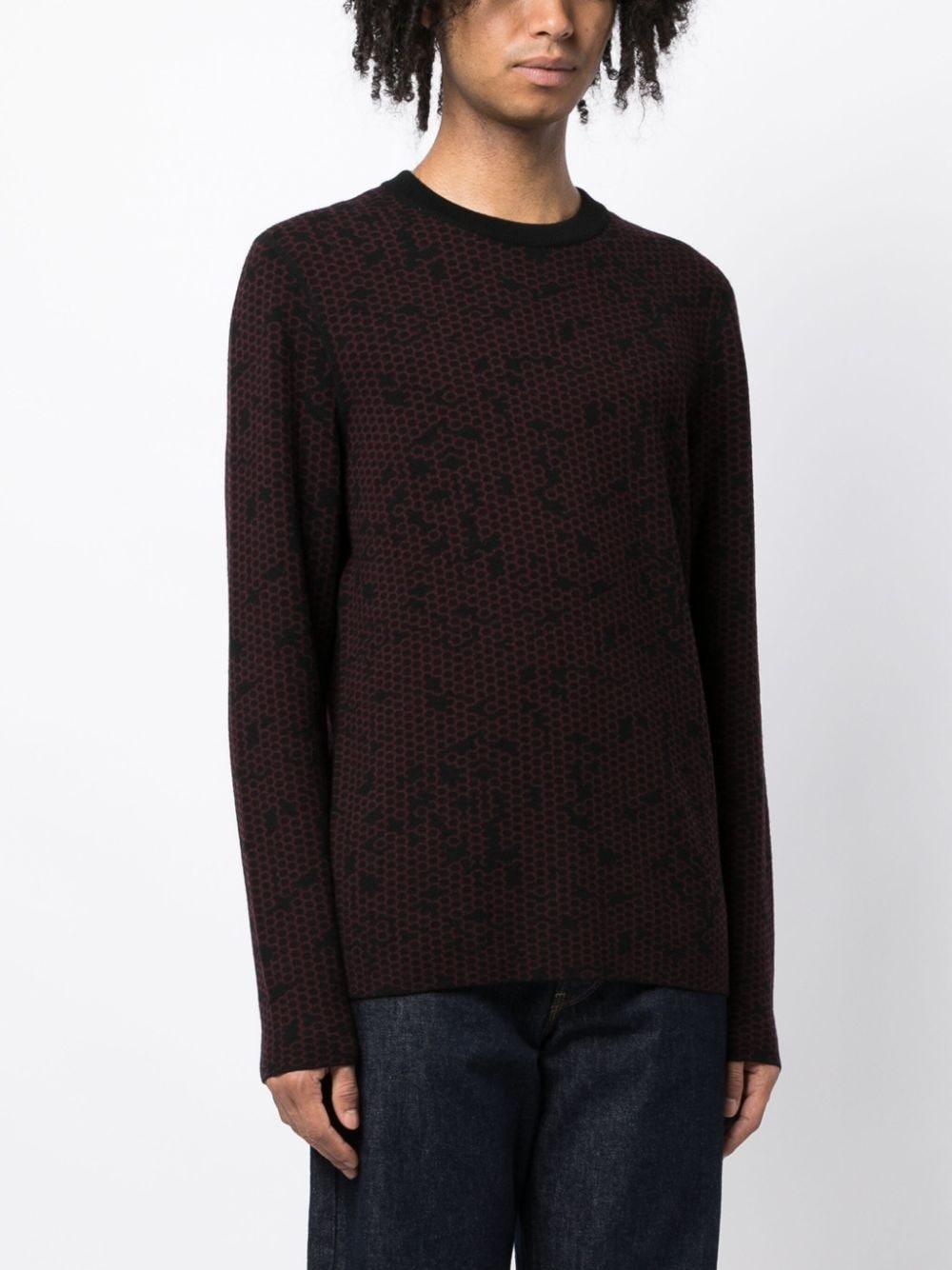 patterned intarsia-knit wool jumper - 3