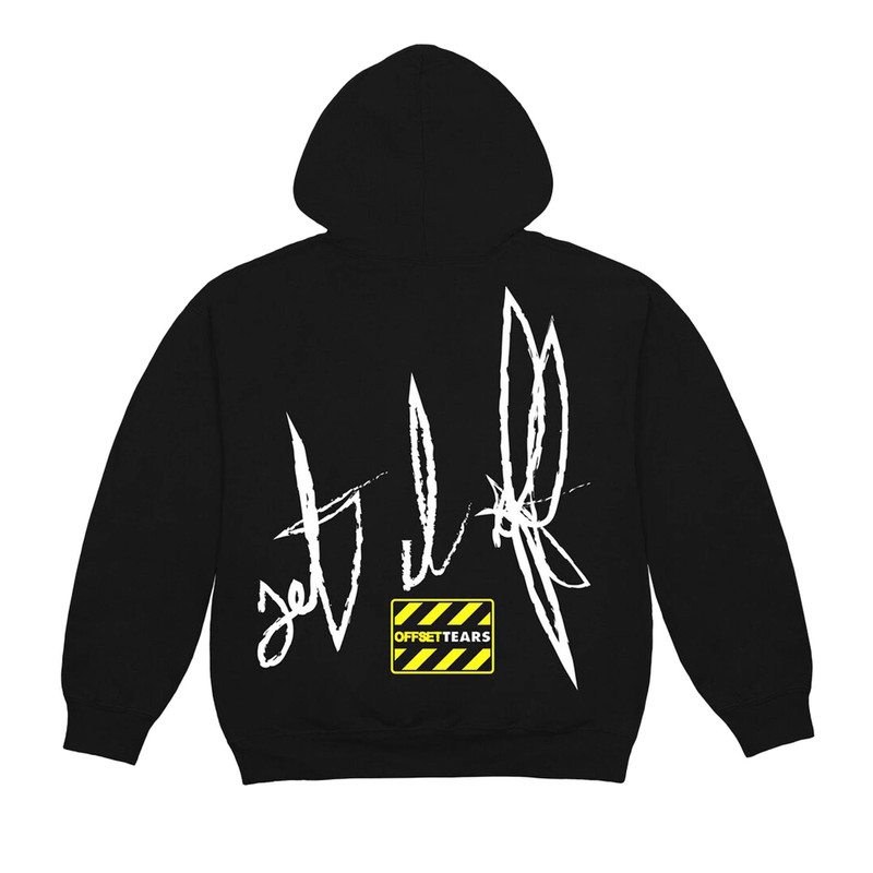 DENIM TEARS Denim Tears x Offset Hoodie 'Black' outlook