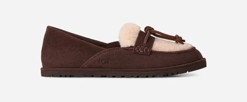 ® Women's Zora Loafer Sheepskin Shoes in Burnt Cedar - 1