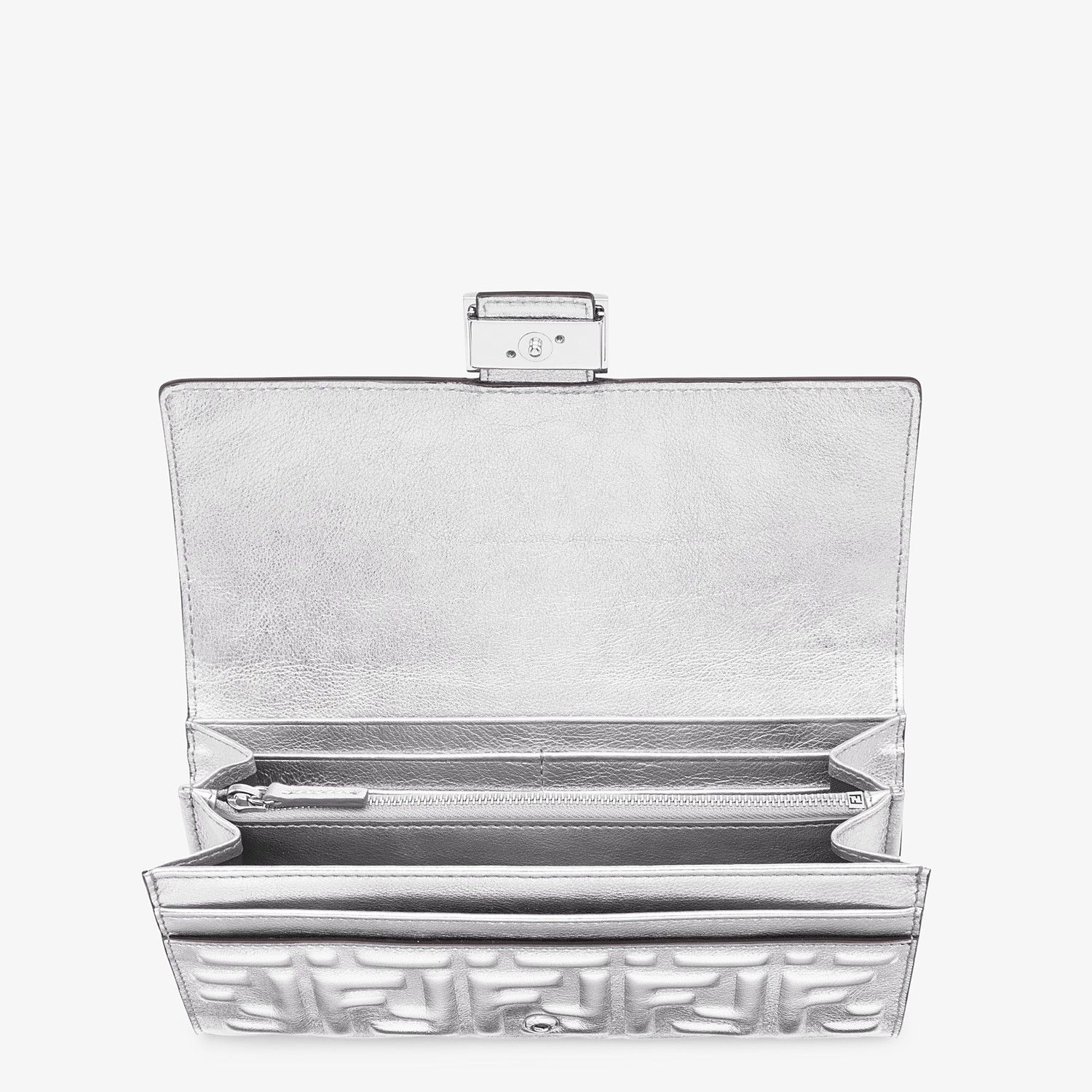 Silver leather wallet - 3