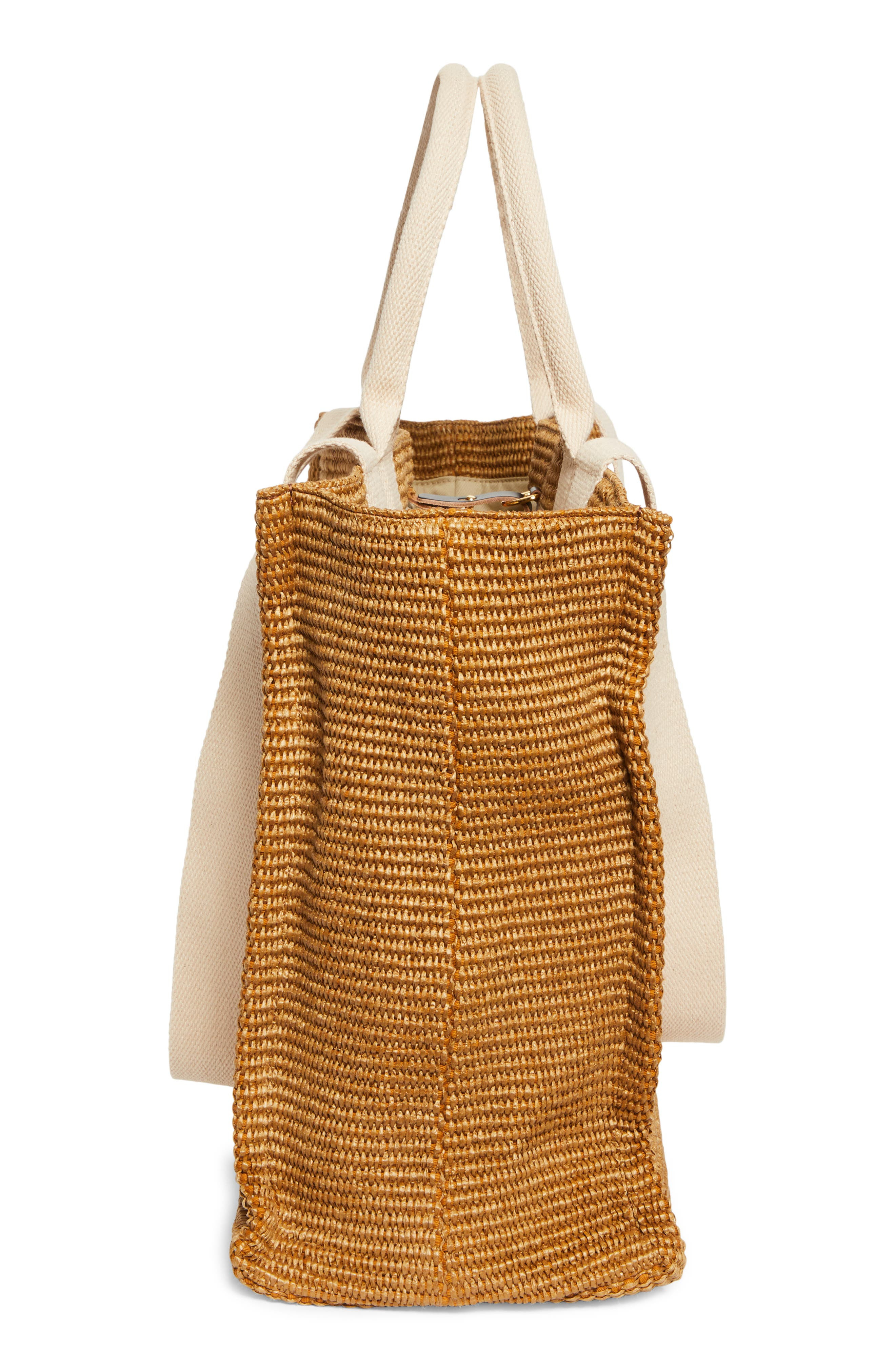 Marni Large Floral Embroidered Tote in Natural at Nordstrom - 6
