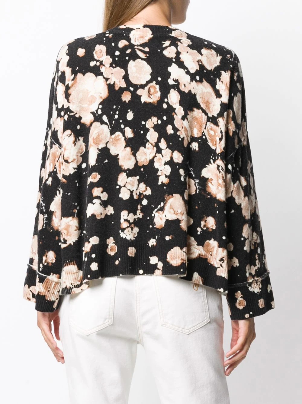 floral long-sleeve jumper - 4