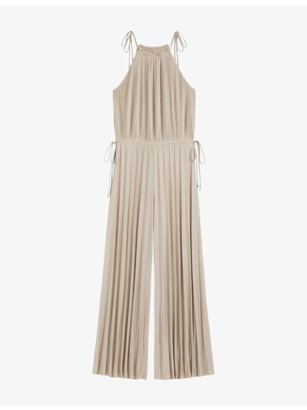 Pleated Halterneck Stretch-Jersey Jumpsuit - 1