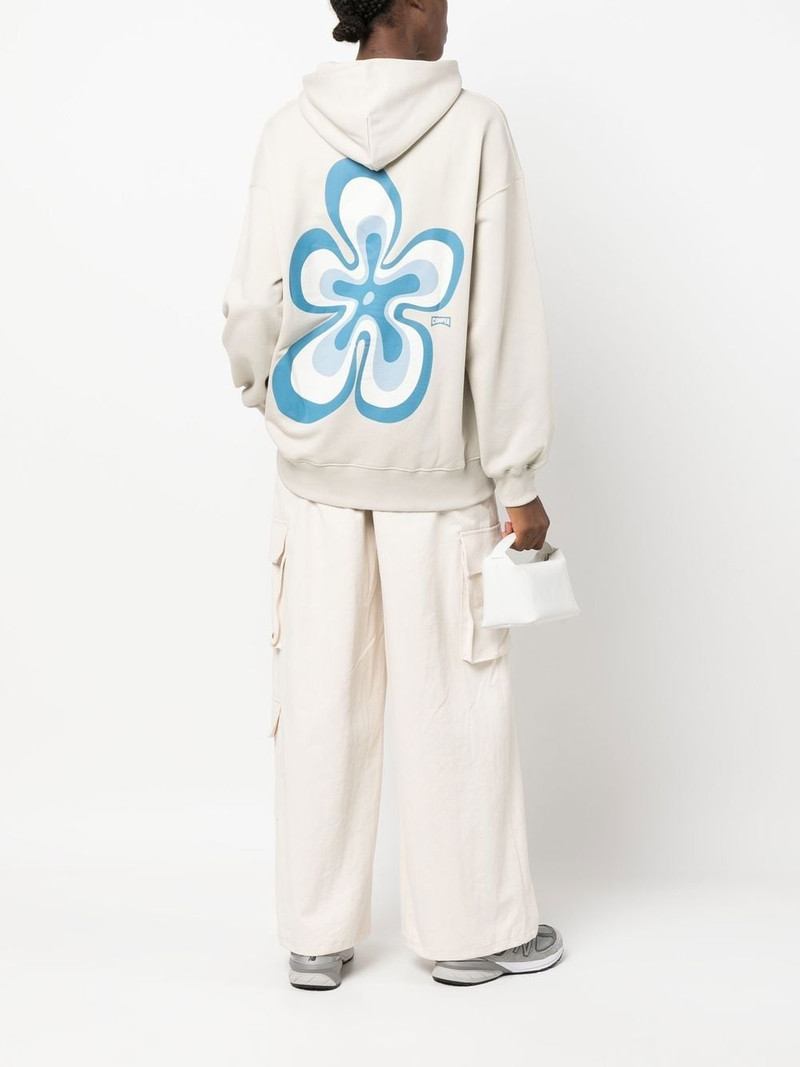 floral print cotton hoodie 3