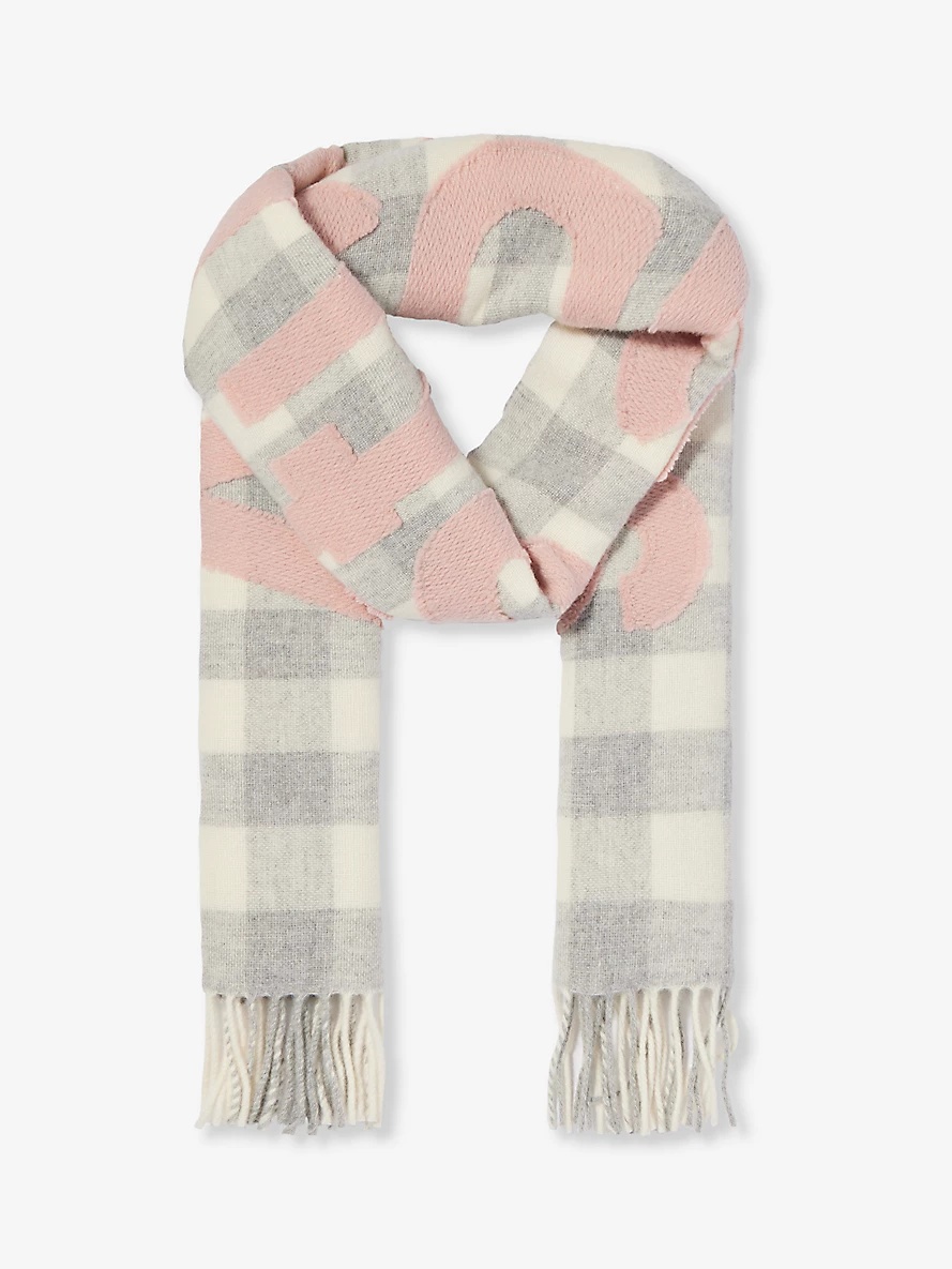 Veda tasselled-trim wool-blend scarf - 1