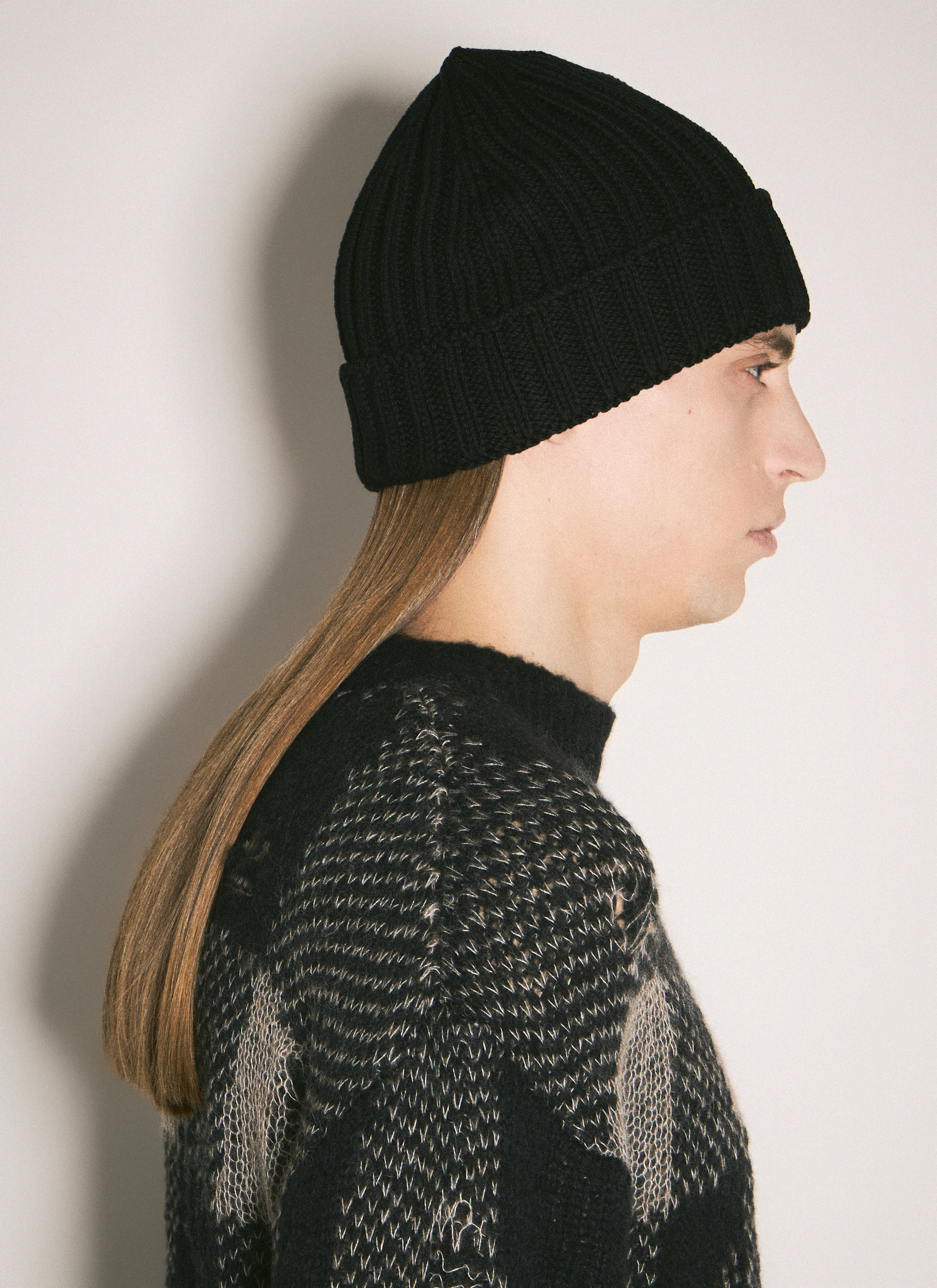 Logo Intarsia Beanie Hat - 3