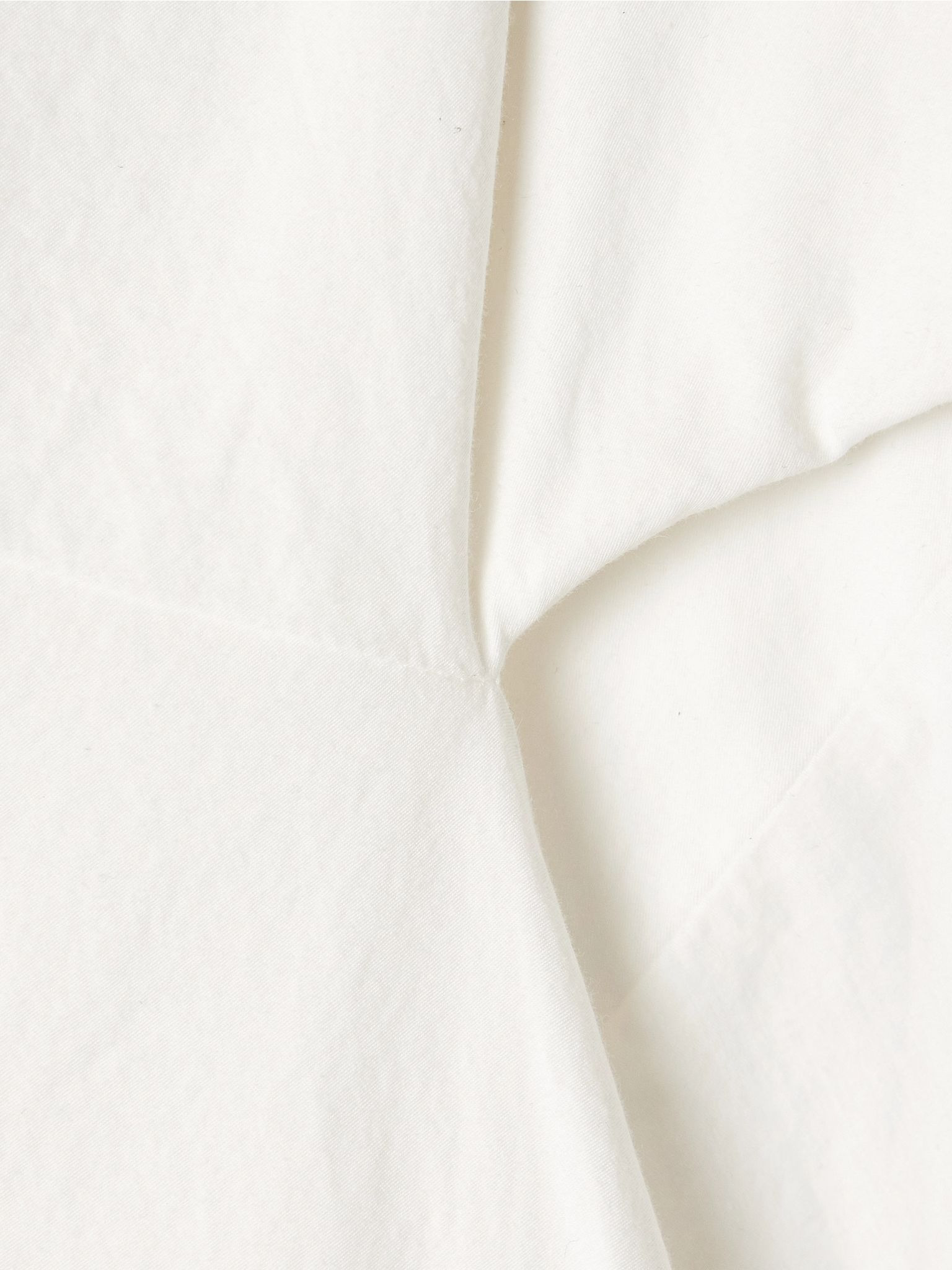Anitas off-the-shoulder cape-effect cotton-poplin midi dress Off-white - 4