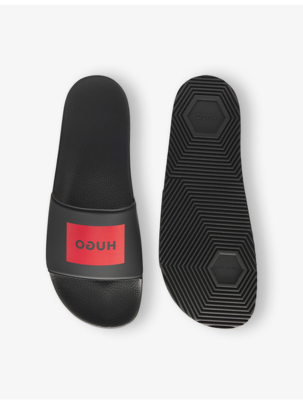 Logo-Label Slip-On Rubber Slides - 3