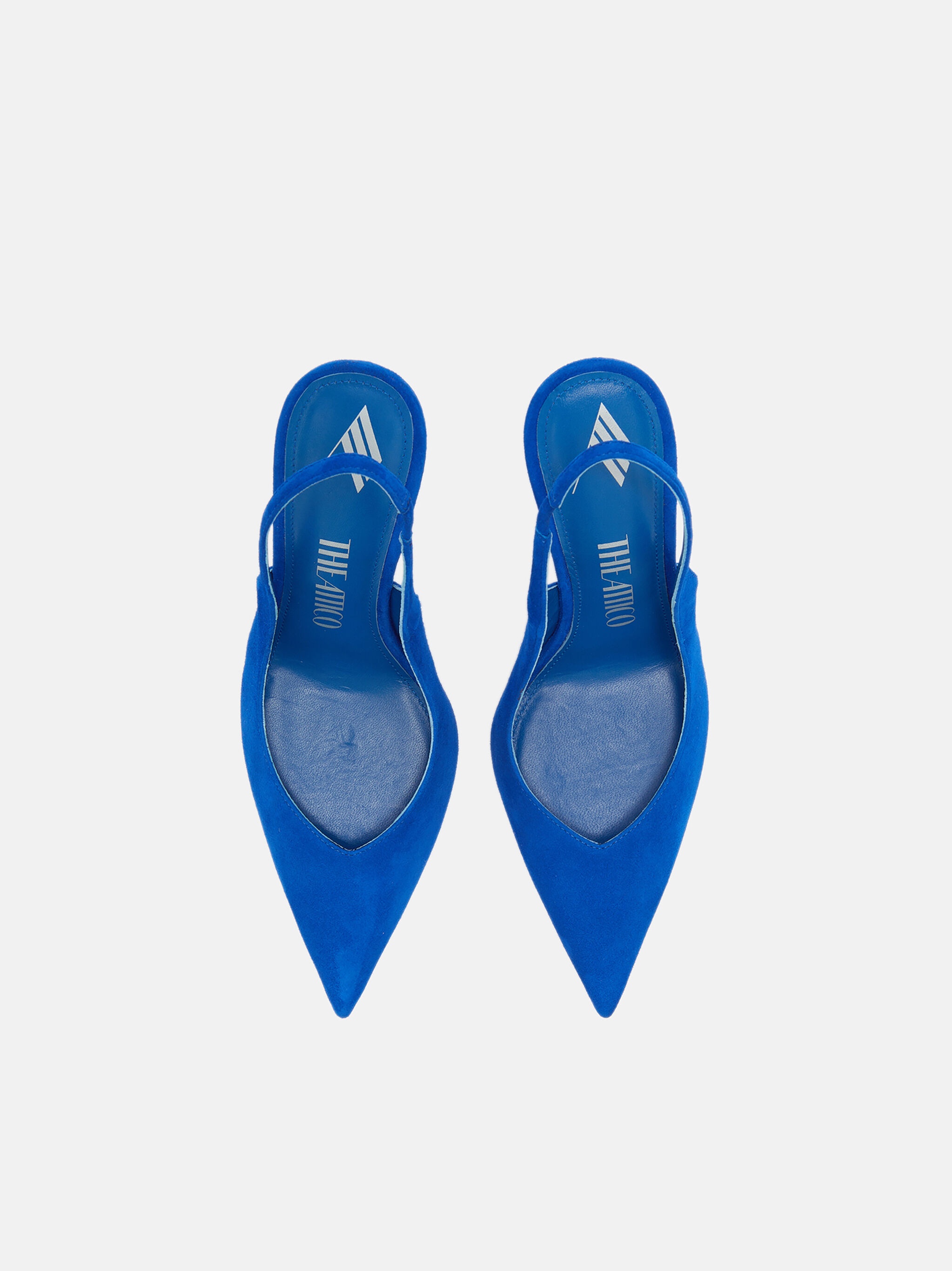 ''CHEOPE'' ELECTRIC BLUE AND SILVER SLINGBACK - 4
