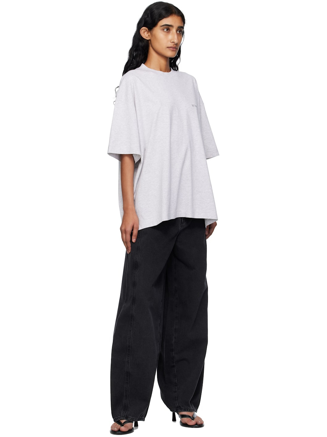 Gray Logo Regular T-shirt - 4
