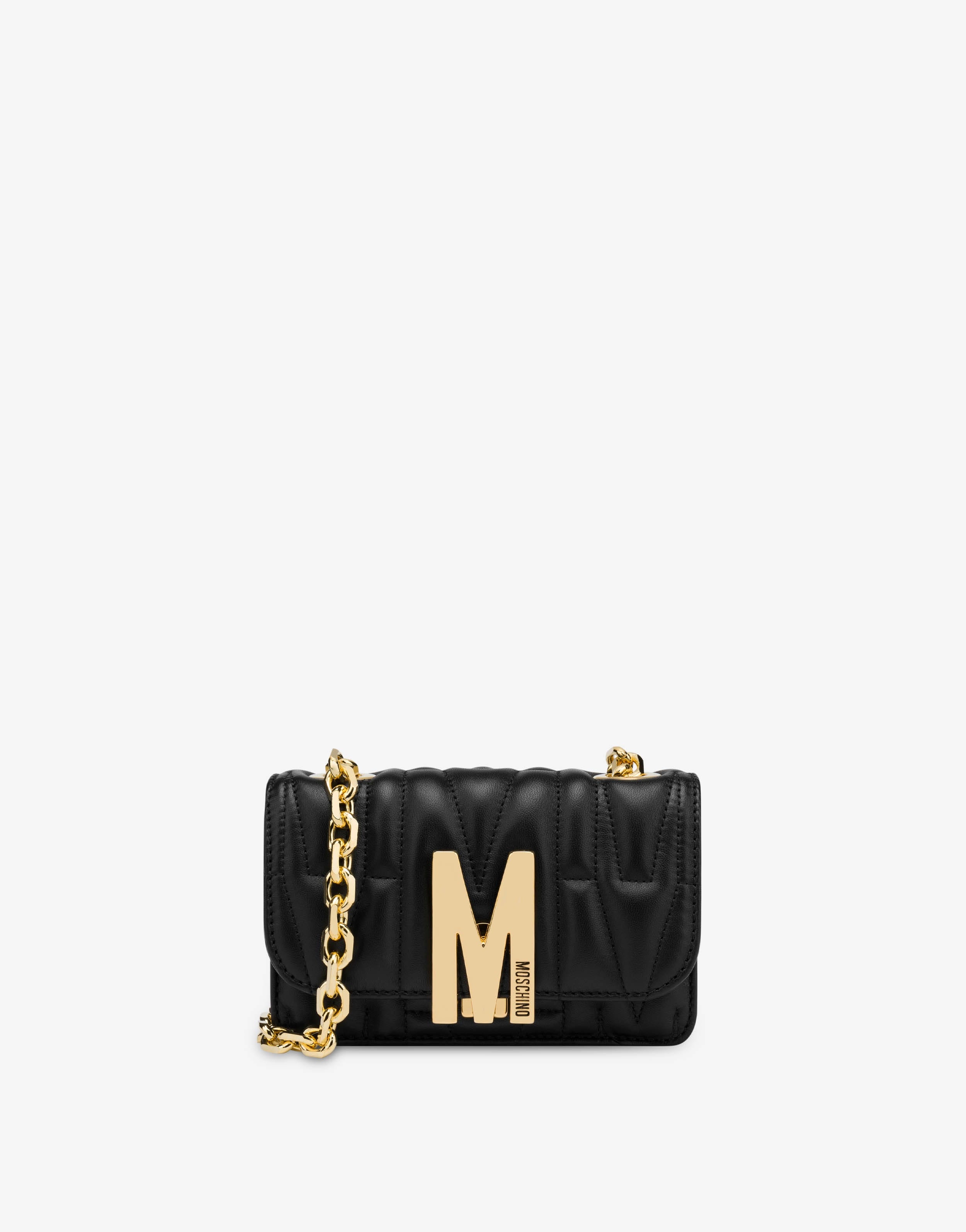 MINI QUILTED M BAG WITH SHOULDER STRAP - 1