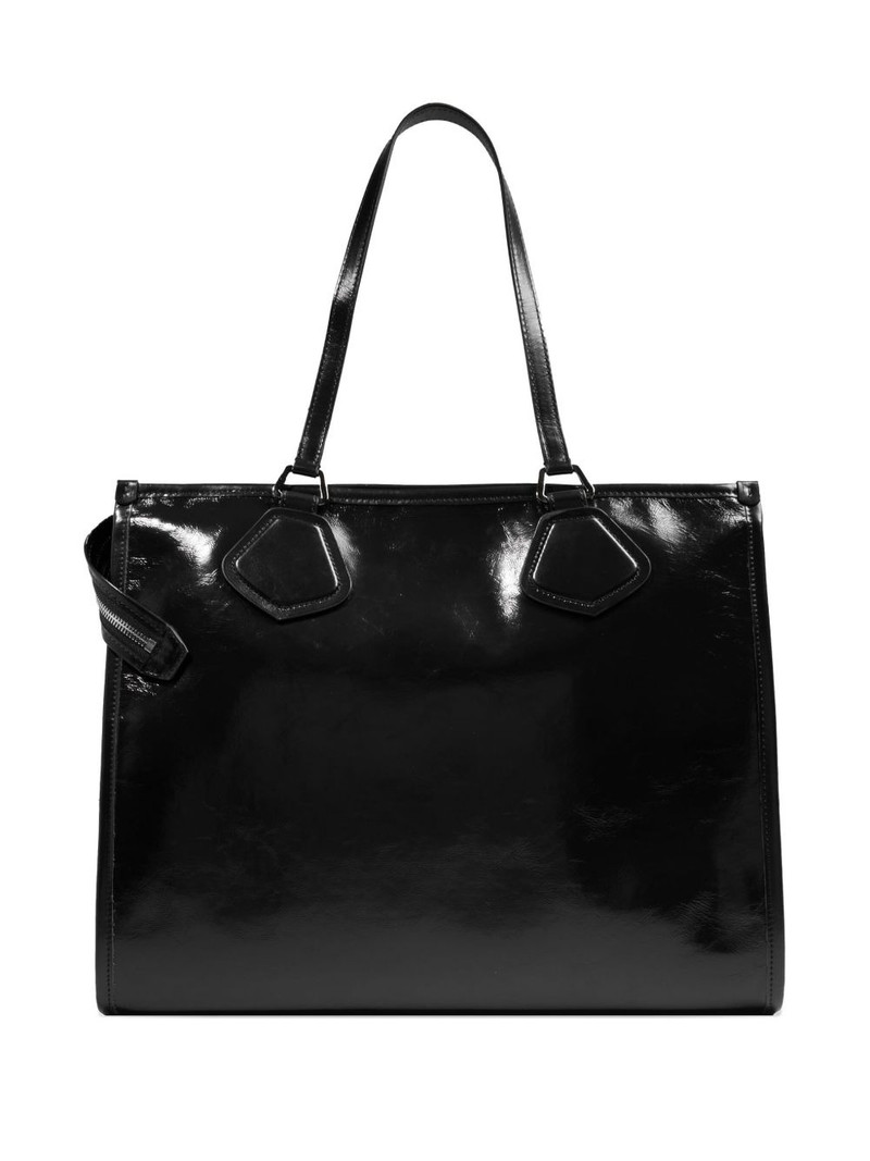 LANCEL large embossed-logo tote bag outlook