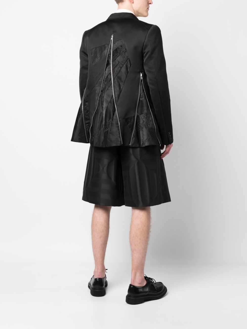 zip-details blazer - 2