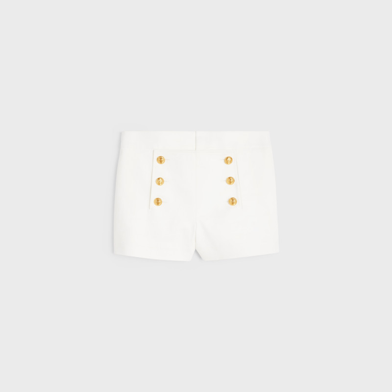 yachting mini shorts in cotton twill 1