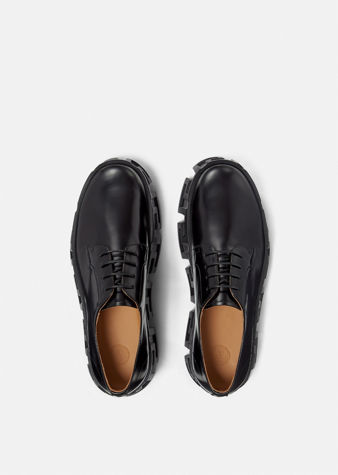 Greca Labyrinth Lace-Up Shoes - 3
