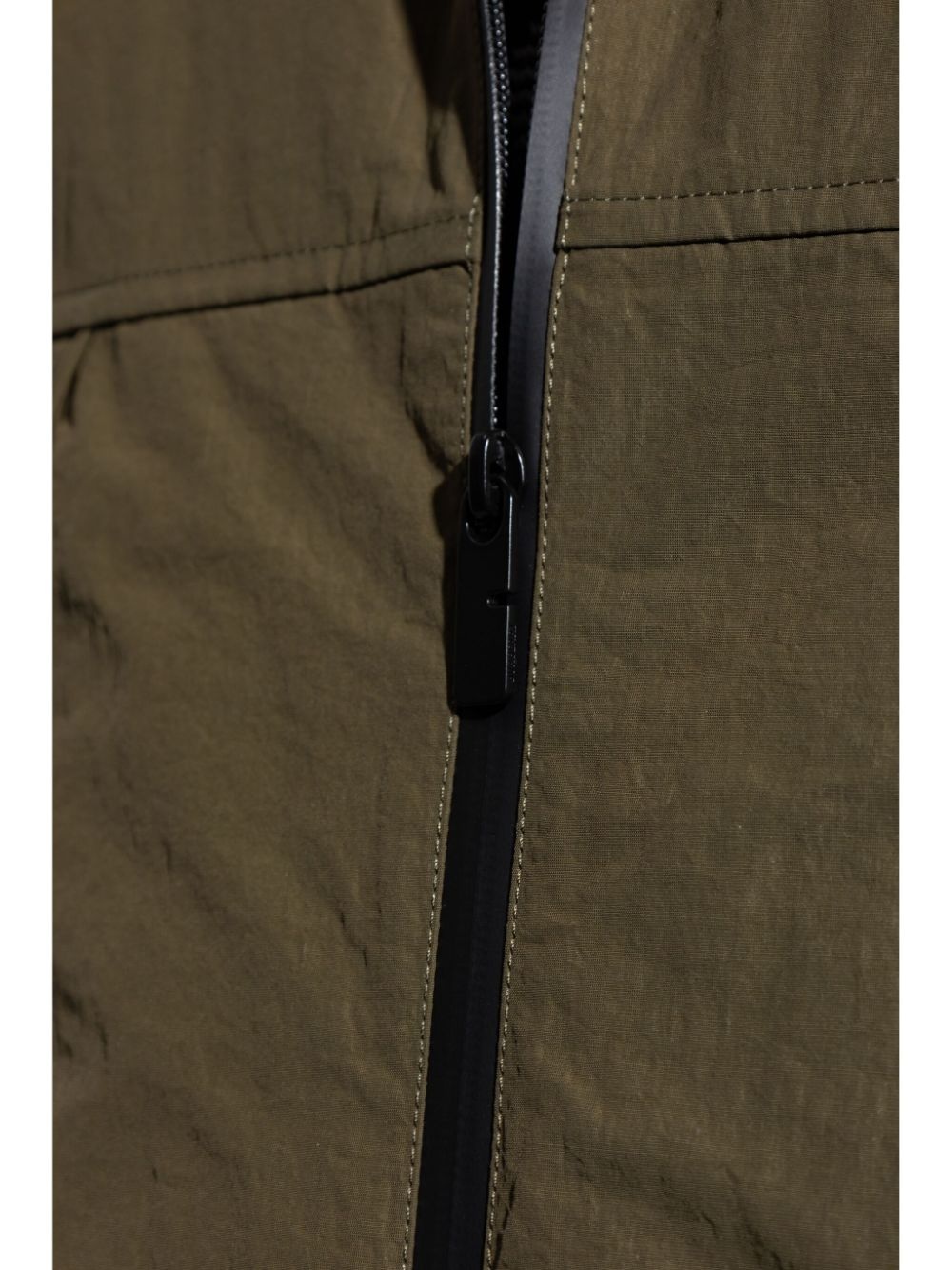 logo-print zipped hooded jacket - 5