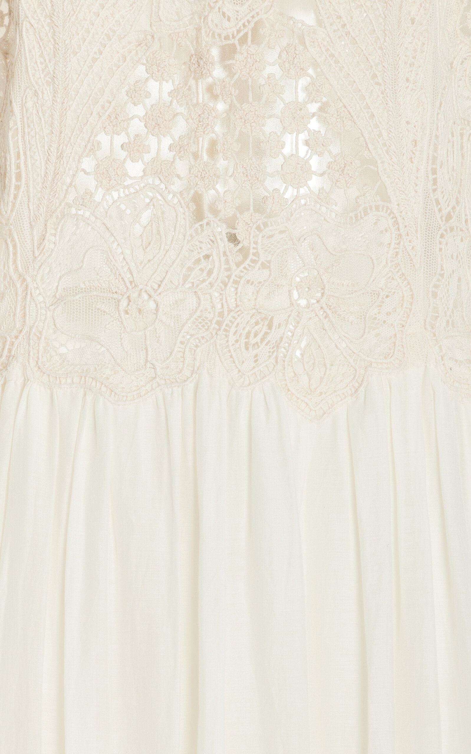 Fleur Lace-Appliquéd Dress white - 4