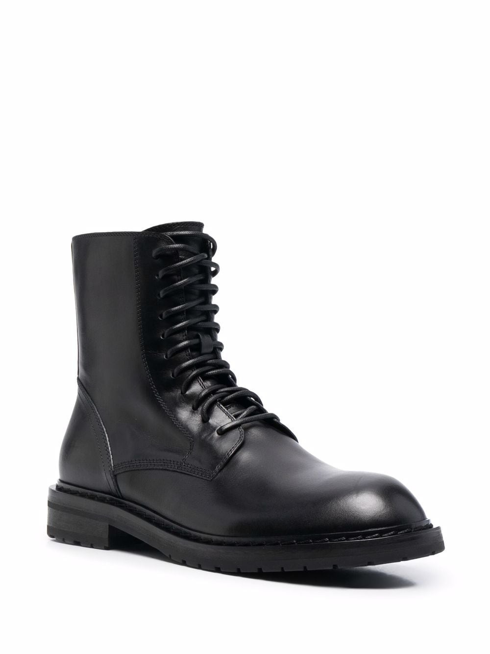 Ann Demeulemeester lace up round toe boots REVERSIBLE