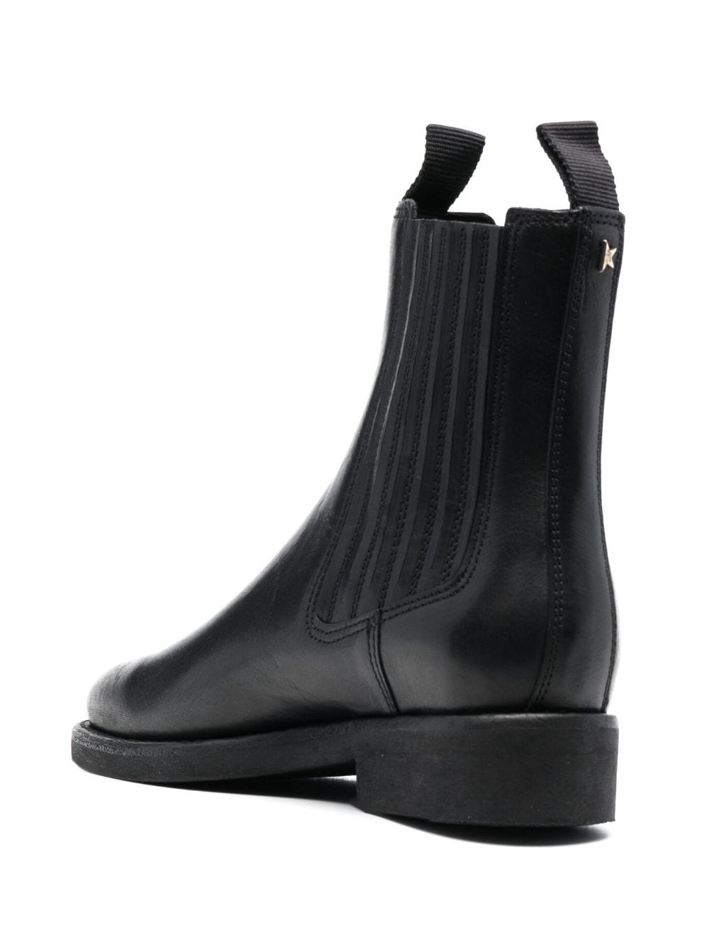 logo-charm leather boots - 3