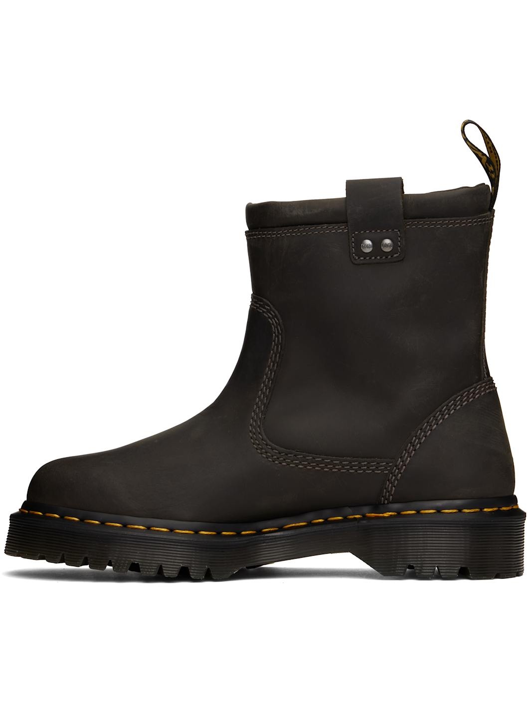 Gray Anistone Lo Leather Boots - 3