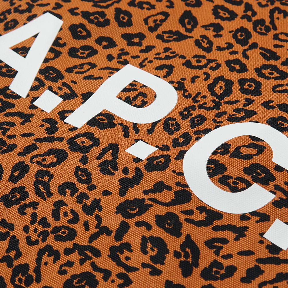 A.P.C. Lou Leopard Print Tote - 4